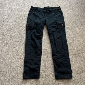 LOFT Womens Black Cargo Pants size 4